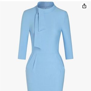 NWT light blue vintage style dress